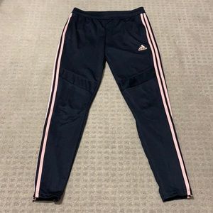 Adidas Soccer Pants - Pink Stripe